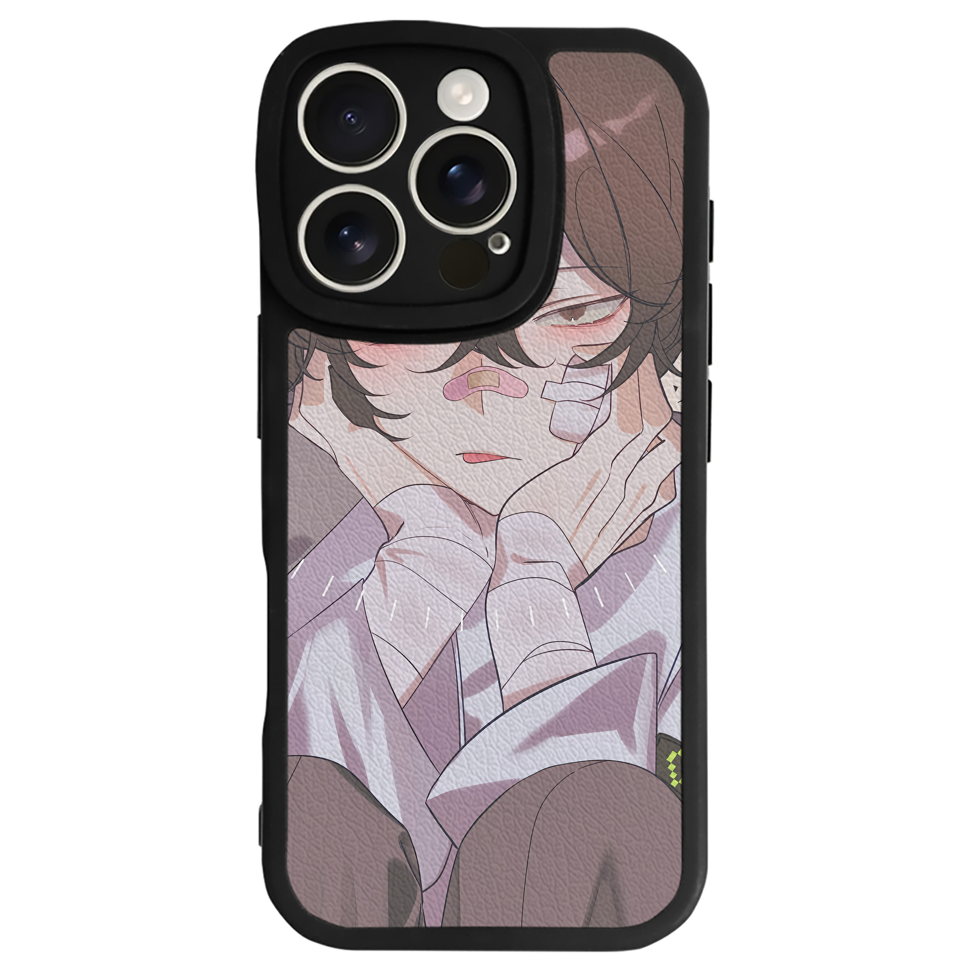 （画像用） 文豪ストレイドッグス Bungo Stray Dogs 【iPhone 16シリーズ対応】シリコンスマホケース（レザー調） 材質：シリコン